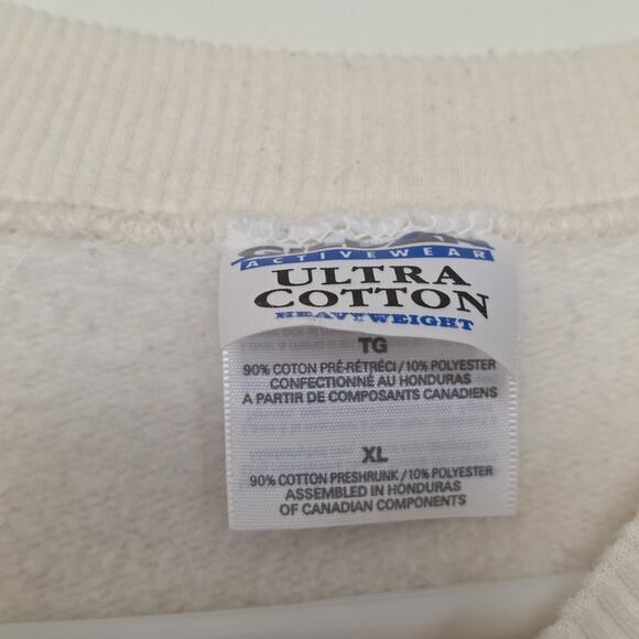 Vintage Bloomsburg University Grandma Sweatshirt Women XL Embroidered Floral 90s - Picture 7 of 9